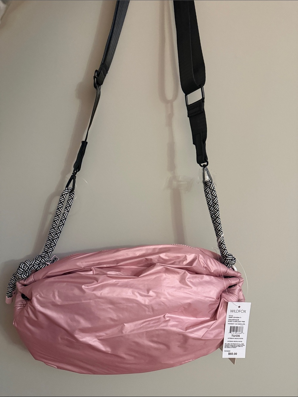 WF24. Pink Wildfox 3 Way Bag - $65 Retail- No Cancels